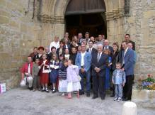photo de groupe devant l\'glise
