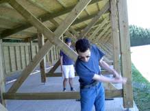 Vincent tape dans la balle de golf