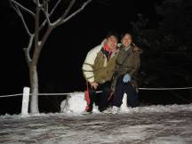 Sung-Gwan et Jung-Yi au ski