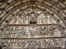 Jugement dernier sur le tympan de la cath�drale de Bourges