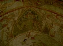 le Christ un glaive � la bouche, voir l'apocalypse de Saint Jean 1,16 