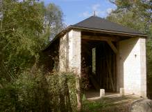 pont de bois couvert au pont Chr�tien Chabenet